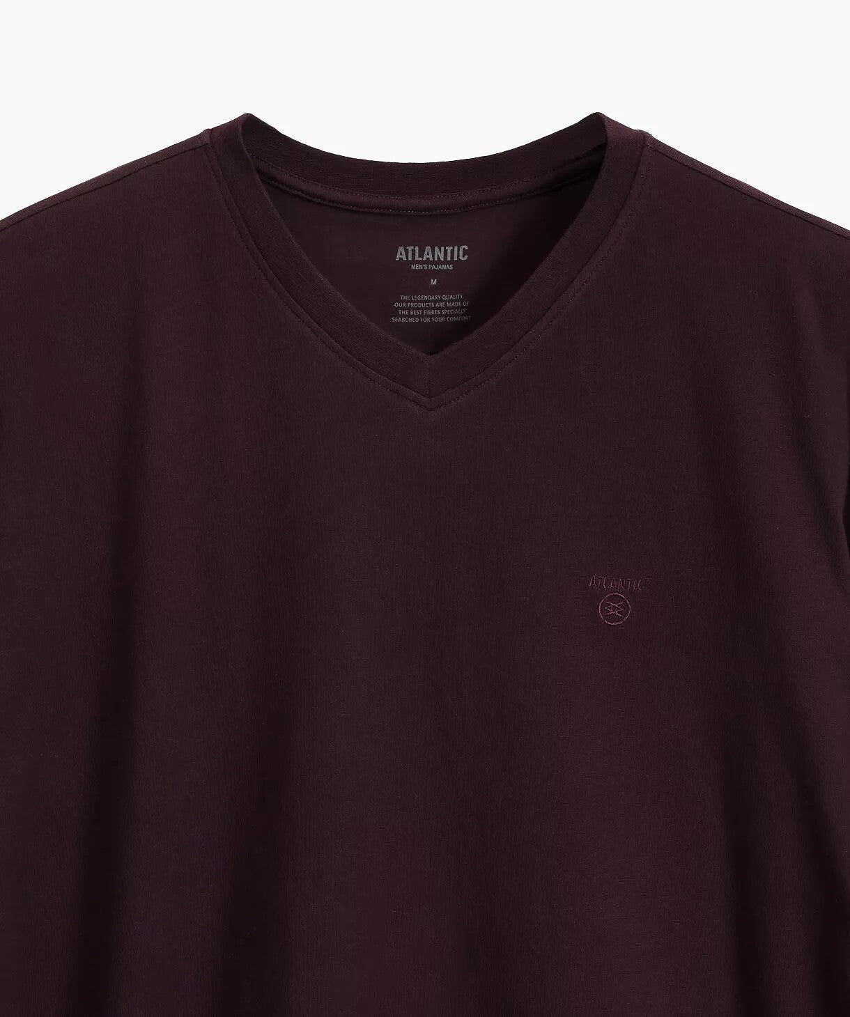 Pigiama uomo scollo a v in cotone effetto pesca - nmp-389