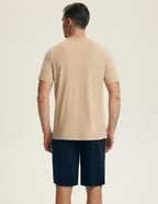 Pin - pigiama da uomo corto in 100% cotone - 44609