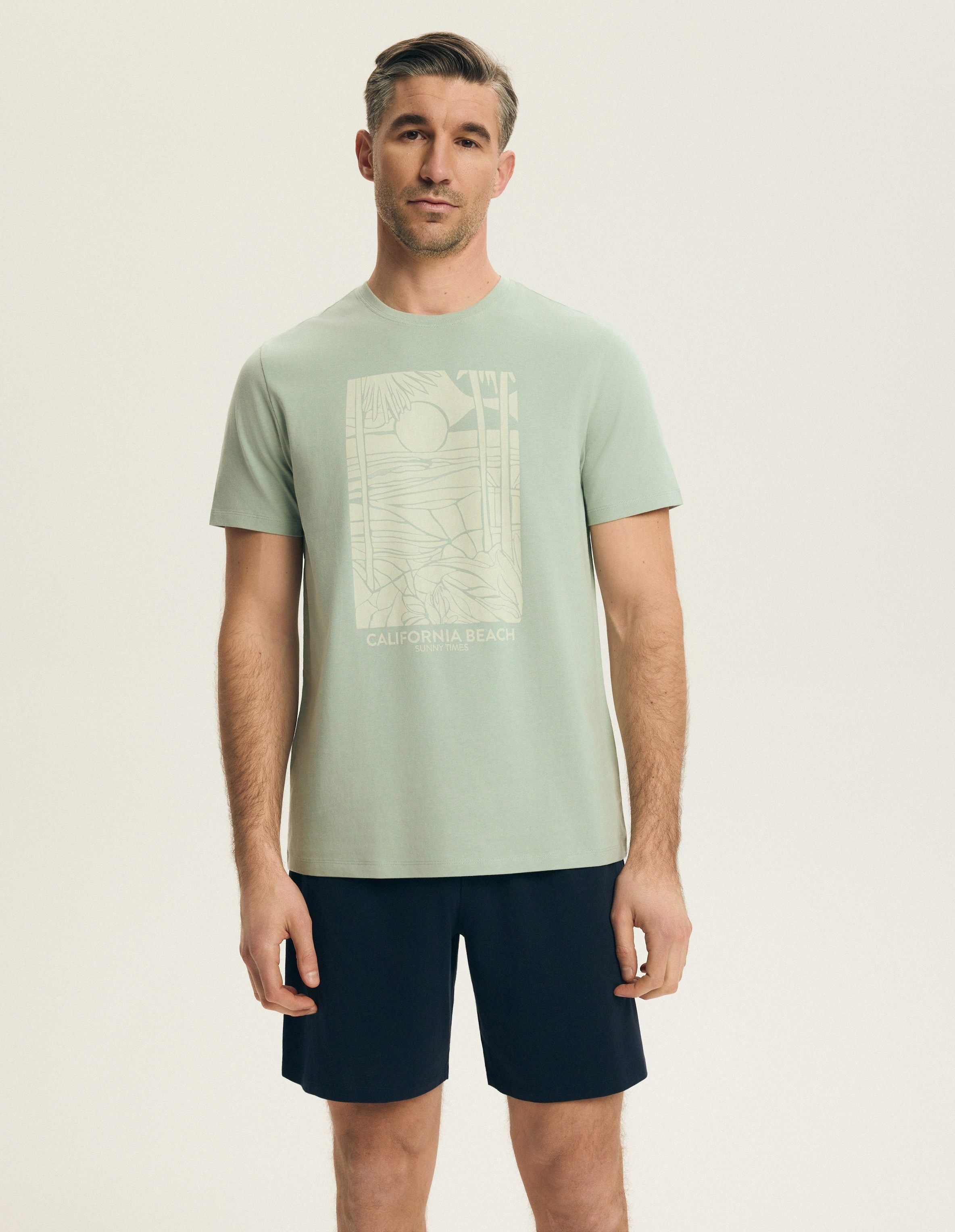 Brook | Pijama corto para hombre 100% algodón