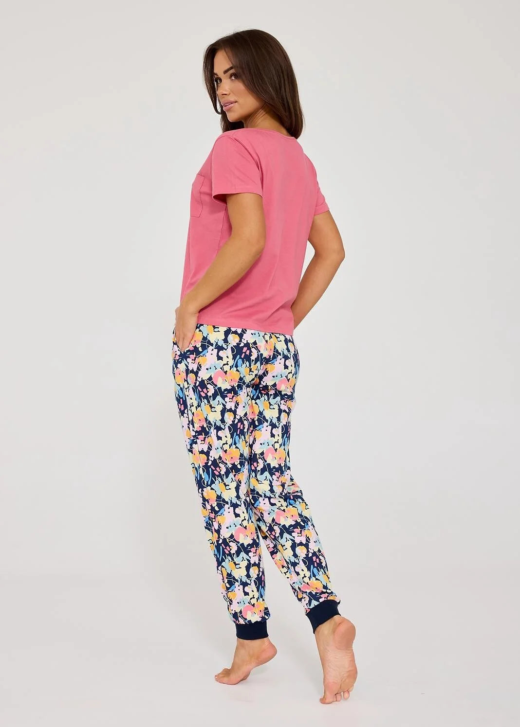 Pola | pigiama donna in cotone – maglia con taschino