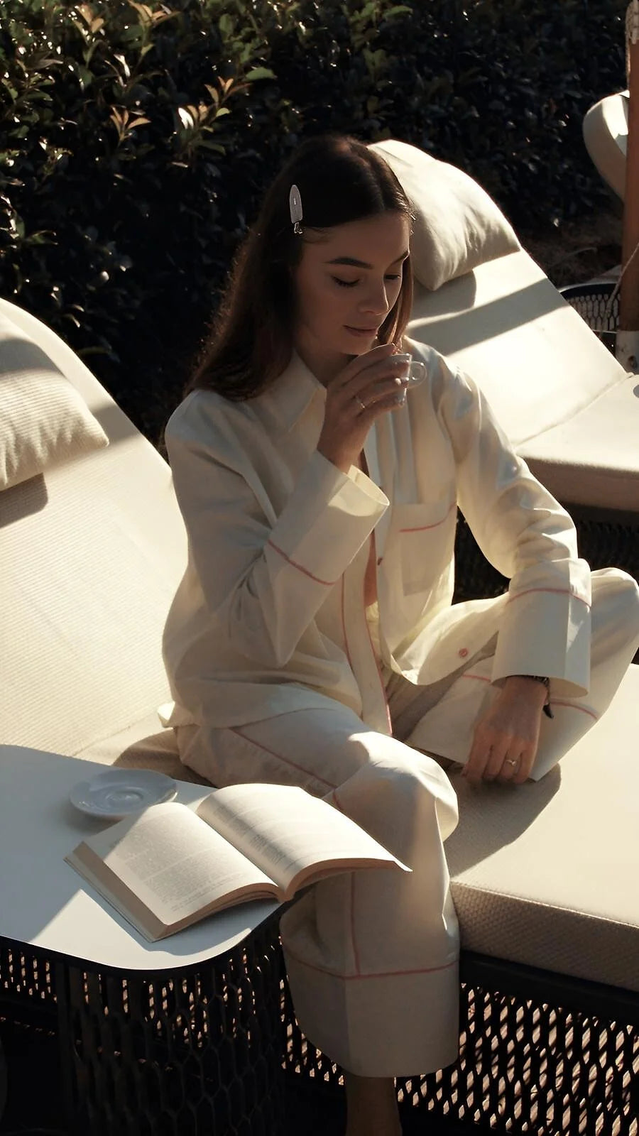 Raven | pigiama donna classico in cotone a righe