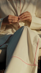 Raven | pigiama donna classico in cotone a righe