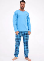 Ready | pigiama uomo in 100% cotone – maglia a maniche