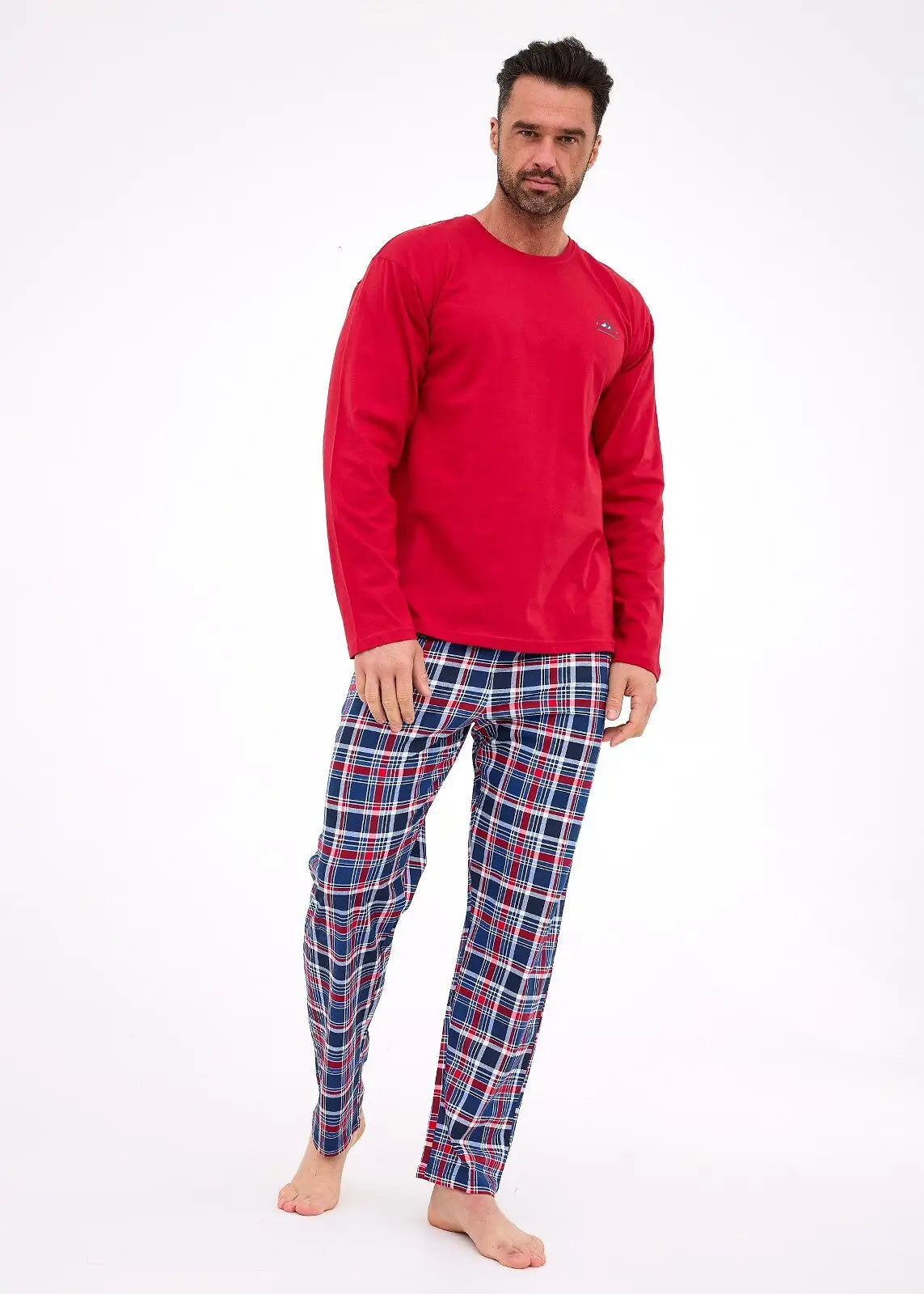 Ready | pigiama uomo in 100% cotone – maglia a maniche