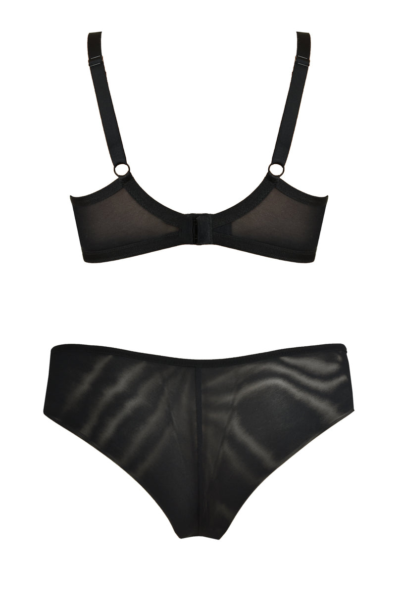 Reggiseno balconcino soft - delice - nero