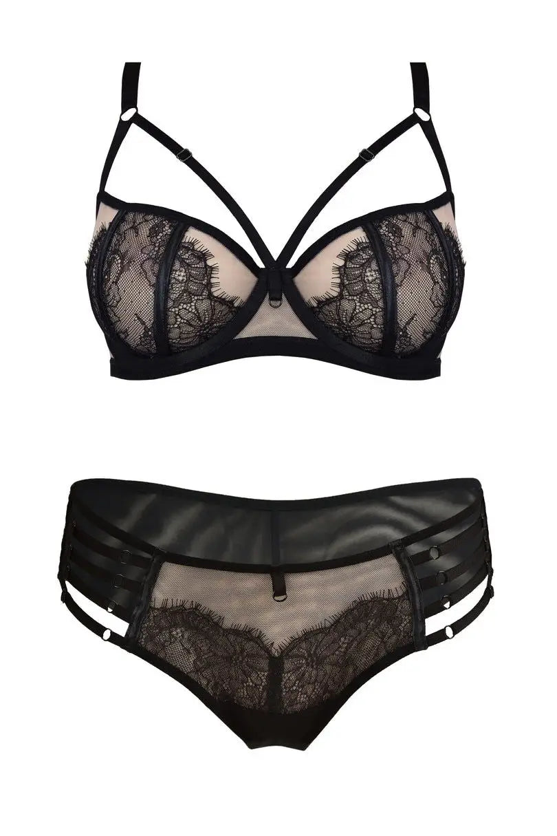 Reggiseno balconcino soft - delice - nero