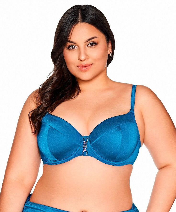 Reggiseno bikini full cup - azure
