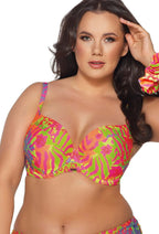 Reggiseno bikini full cup - fluo plus sizes