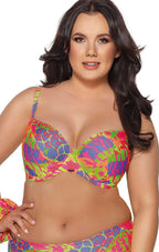 Reggiseno bikini non imbottito con ferretto - fluo - coppe