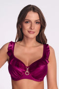 Reggiseno bikini soft con ferretto (magenta) fascino