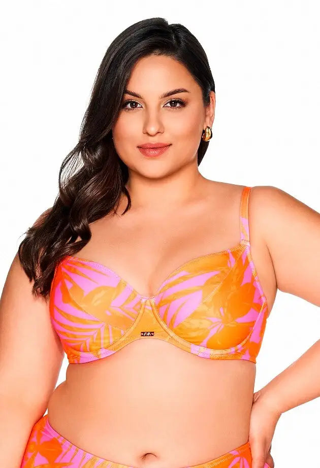 Reggiseno bikini soft - tangerine - in coppe differenziate