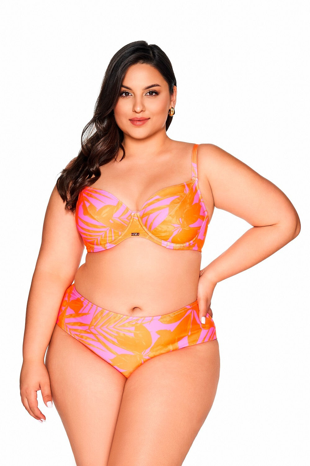 Reggiseno bikini soft - tangerine - in coppe differenziate