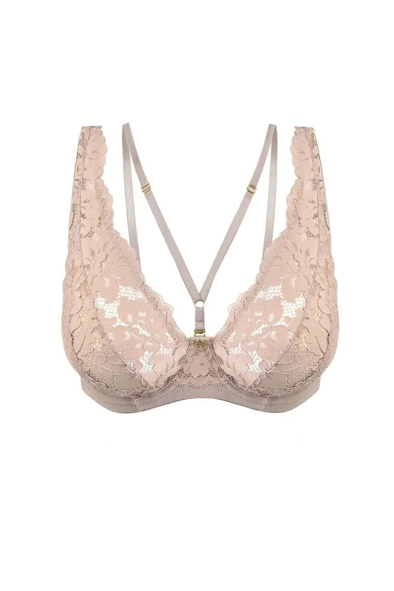 Reggiseno bralette in pizzo - jasmin - cappuccino