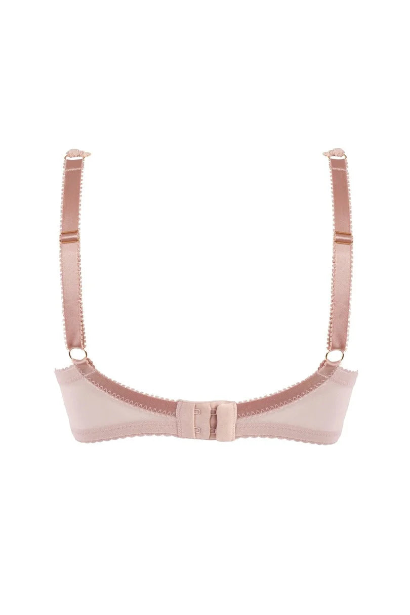 Reggiseno bralette in pizzo - jasmin - rosa cipria