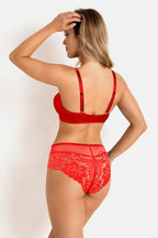 Reggiseno bralette in pizzo - jasmin - rosso