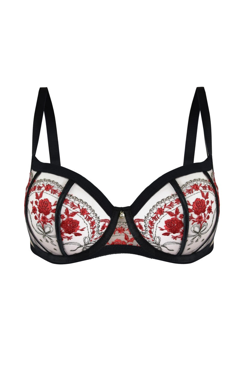 Reggiseno con ferretto balconetto flamenco red