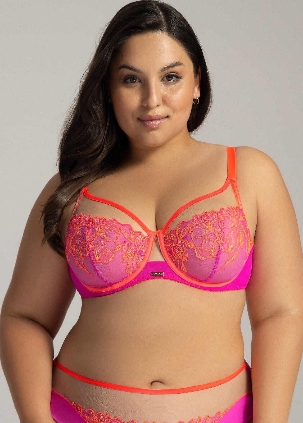 Reggiseno con ferretto soft in pizzo e tulle - glowing