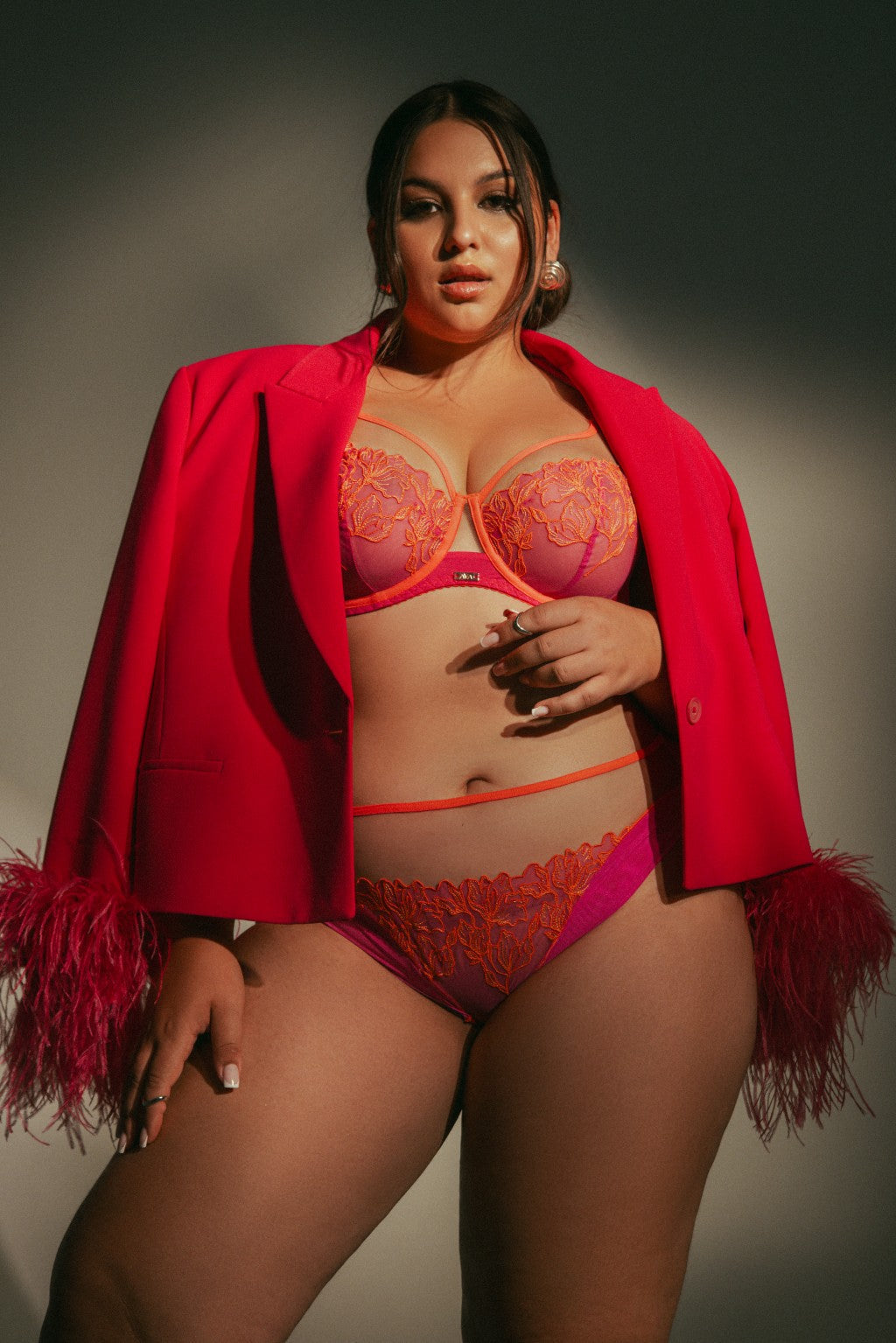 Reggiseno con ferretto soft in pizzo e tulle - glowing