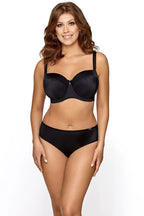 Reggiseno a fascia - athena - in coppe differenziate - nero