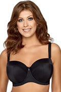 Reggiseno a fascia - athena - in coppe differenziate - nero