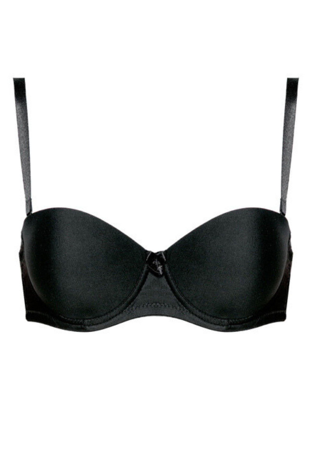 Reggiseno a fascia push up - ewa - nero