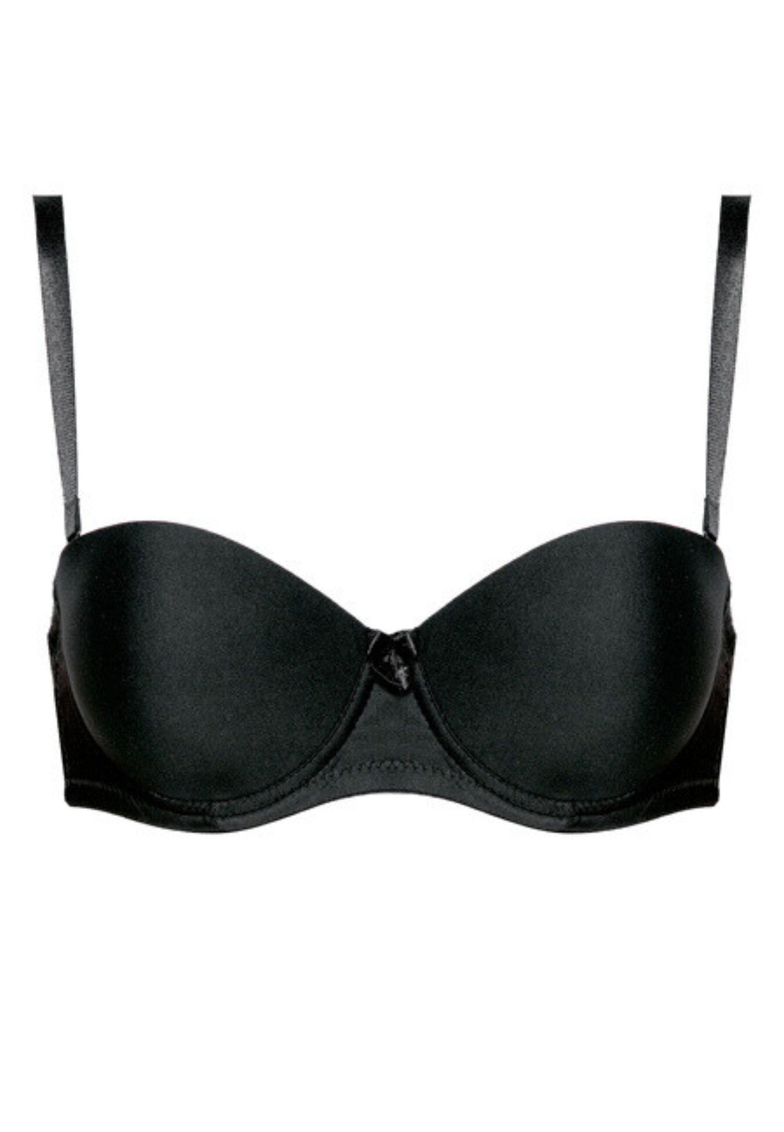 Reggiseno a fascia push up - ewa - nero