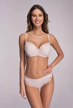 Reggiseno full cup in coppe differenziate - odette - beige