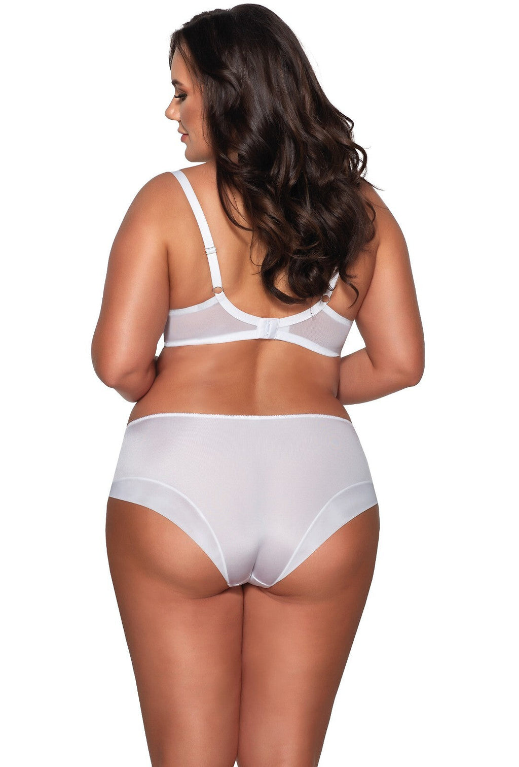 Reggiseno full cup in coppe differenziate - odette - bianco