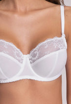 Reggiseno non imbottito con ferretto - azalea - bianco