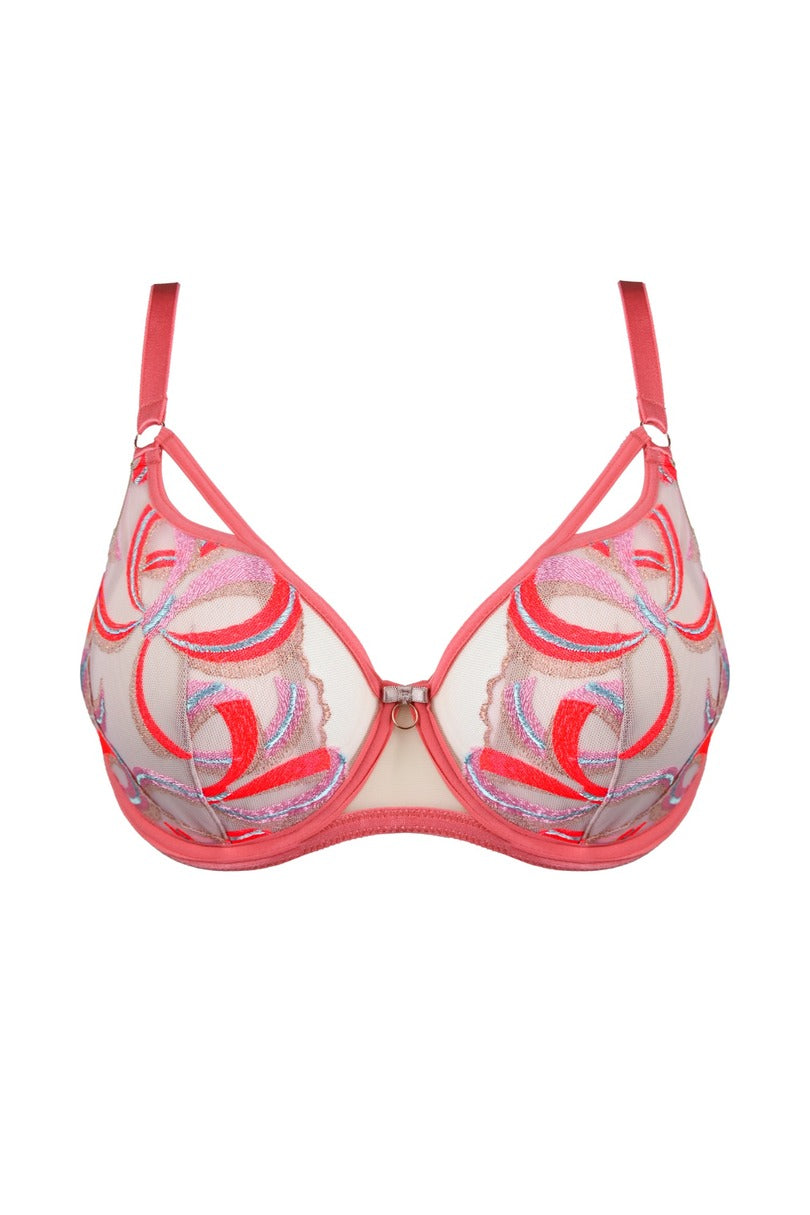 Reggiseno morbido con ricami sunset soft