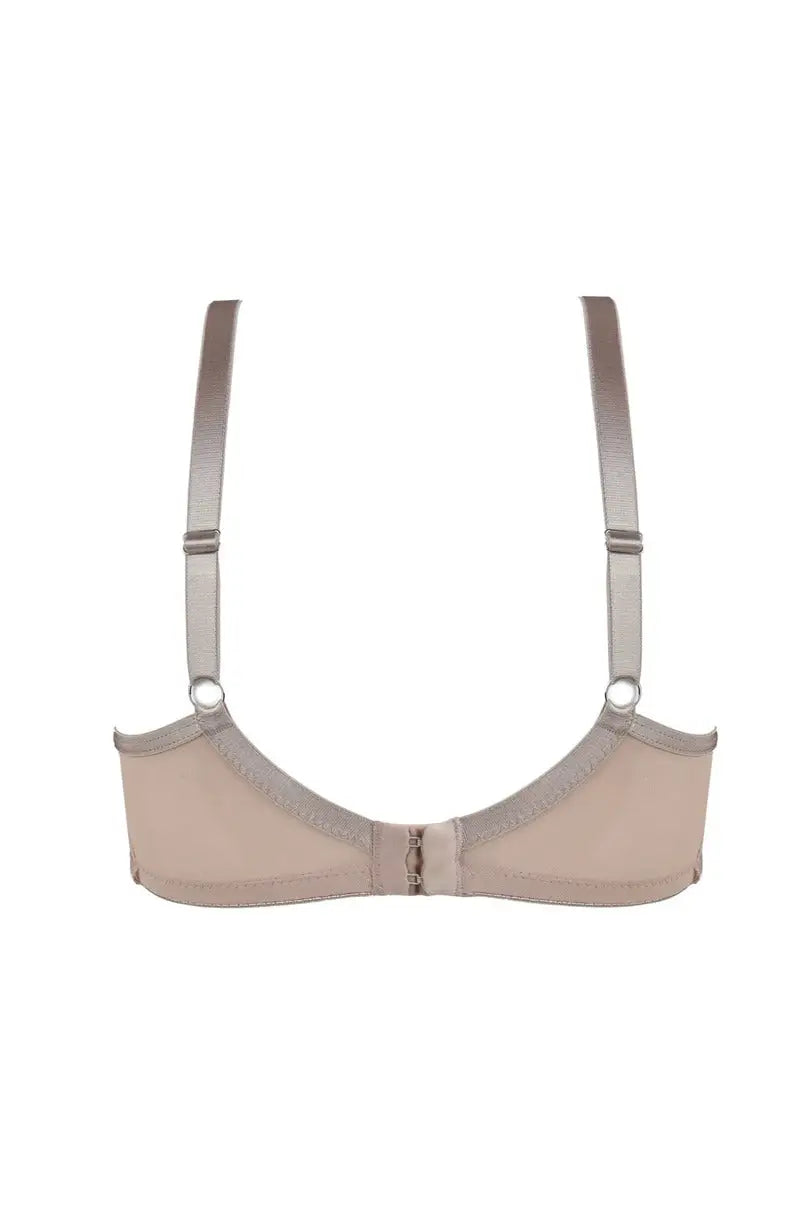 Reggiseno morbido in pizzo - silver sand