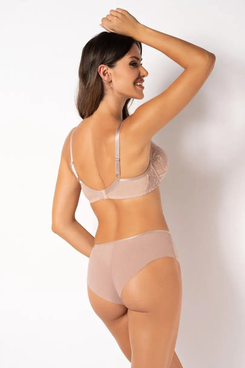 Reggiseno morbido in pizzo - silver sand