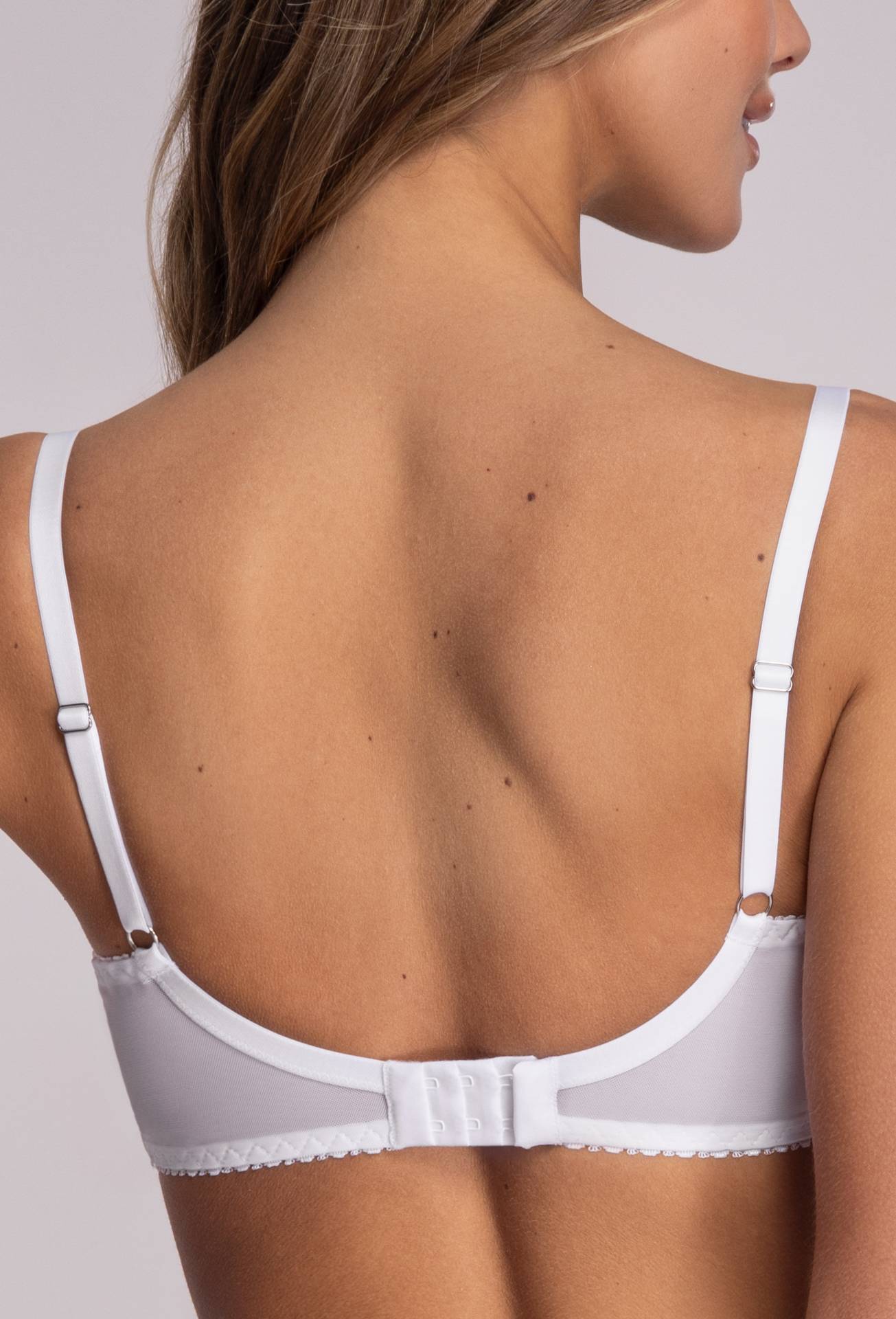 Reggiseno non imbottito con ferretto in pizzo floreale