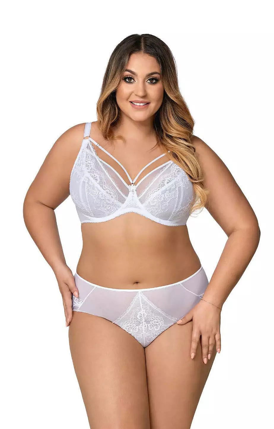 Reggiseno non imbottito con ferretto in pizzo floreale