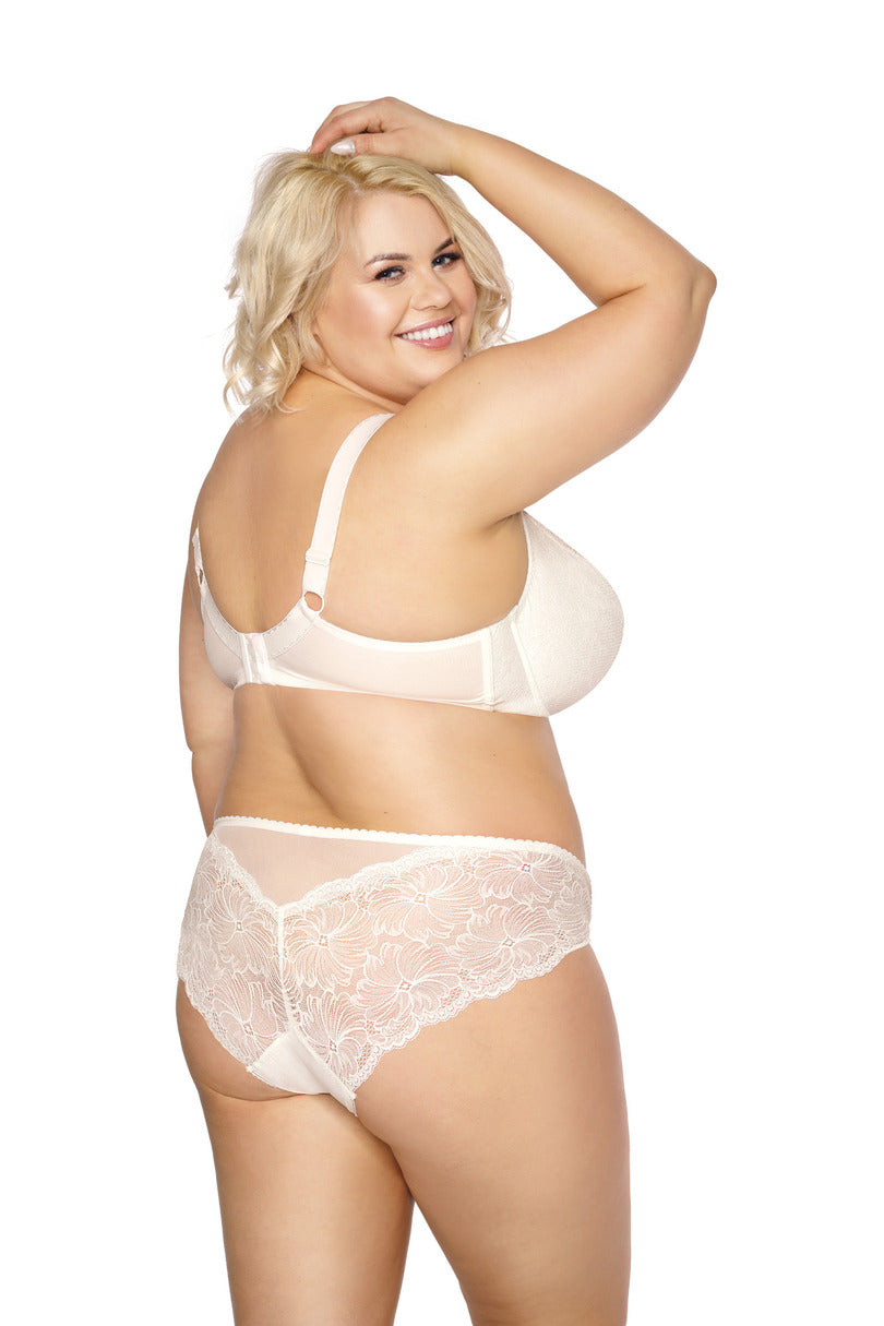 Reggiseno in pizzo - chantal maxi - ecru