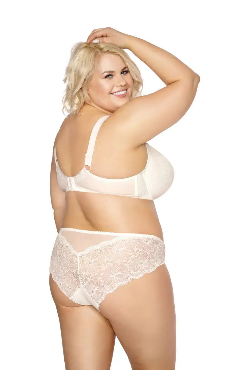 Reggiseno in pizzo - chantal maxi - ecru