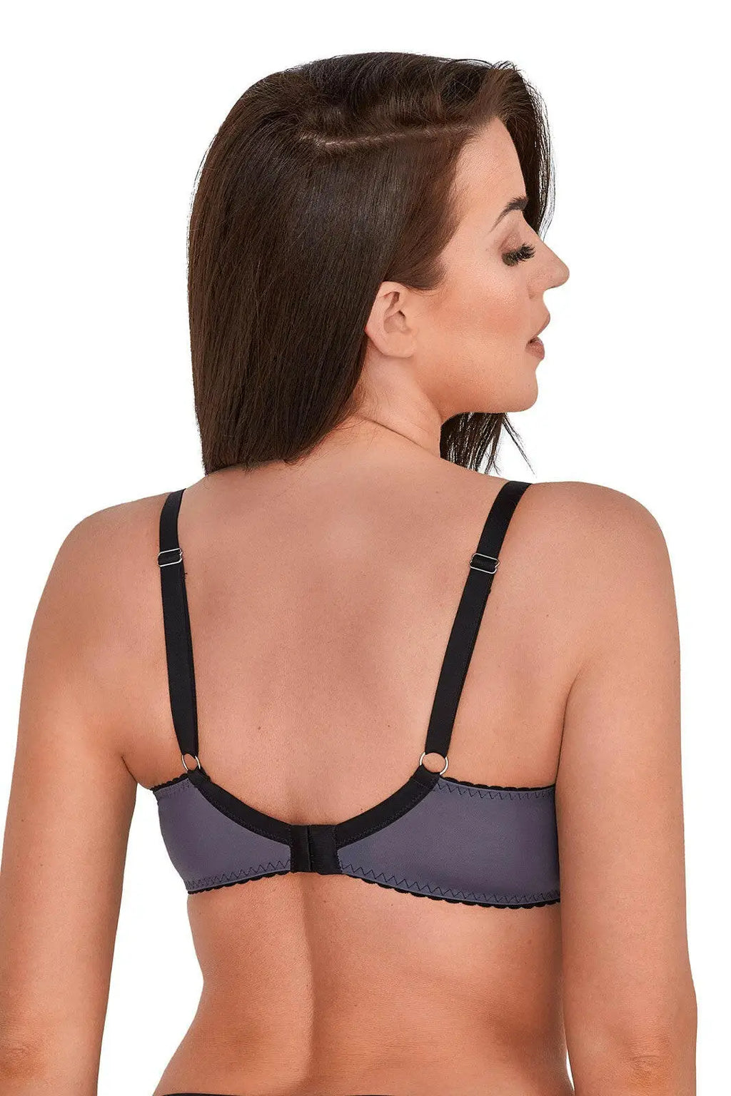 Reggiseno push up grigio floccato - cloe