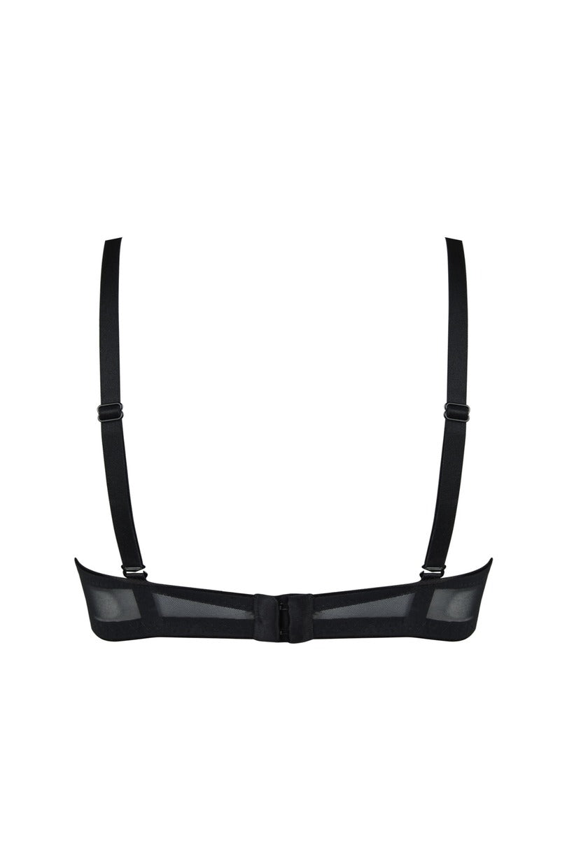 Reggiseno push up in pizzo - amelia - nero