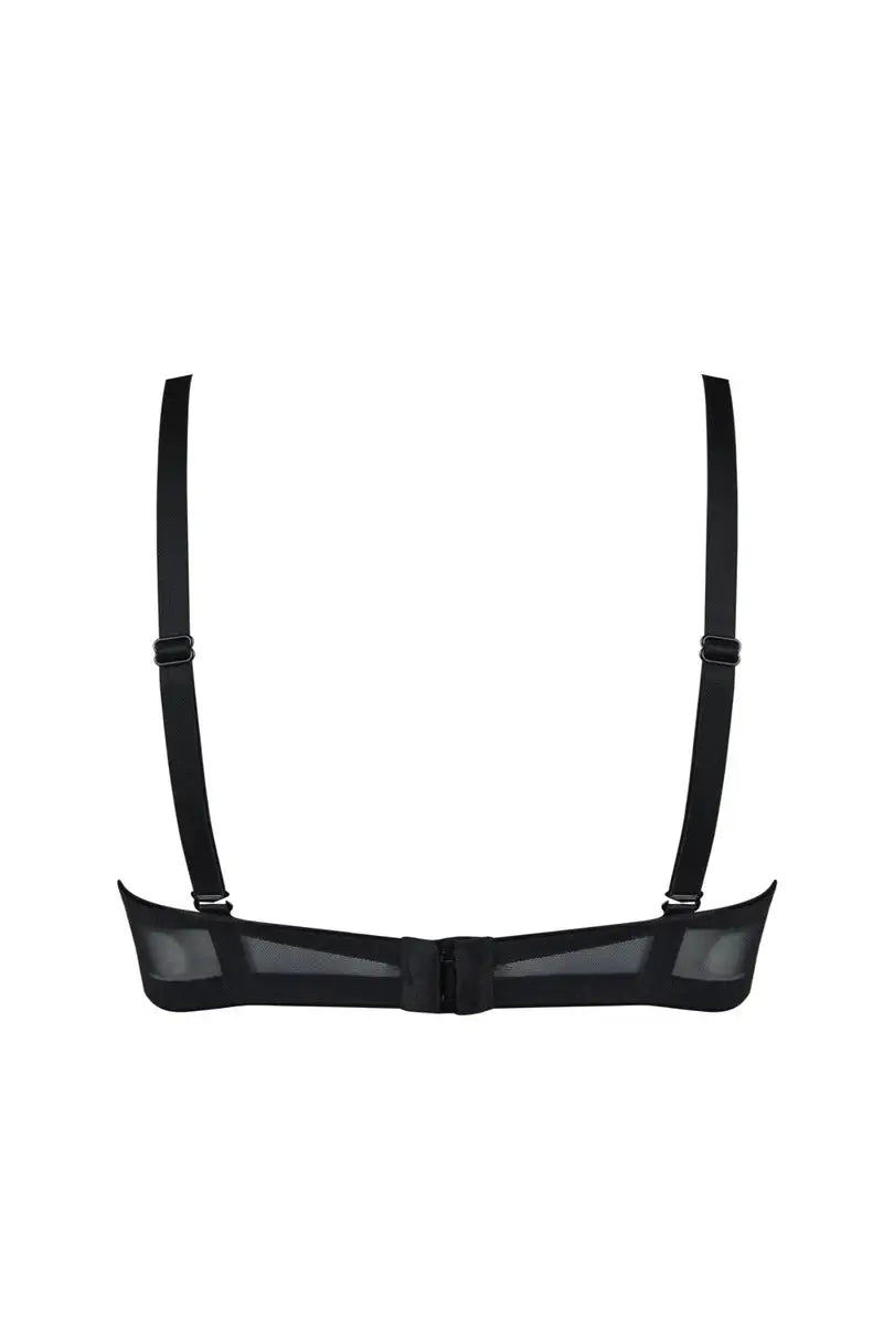 Reggiseno push up in pizzo - amelia - nero