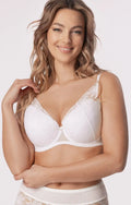 Reggiseno push-up in pizzo - laura - bianco