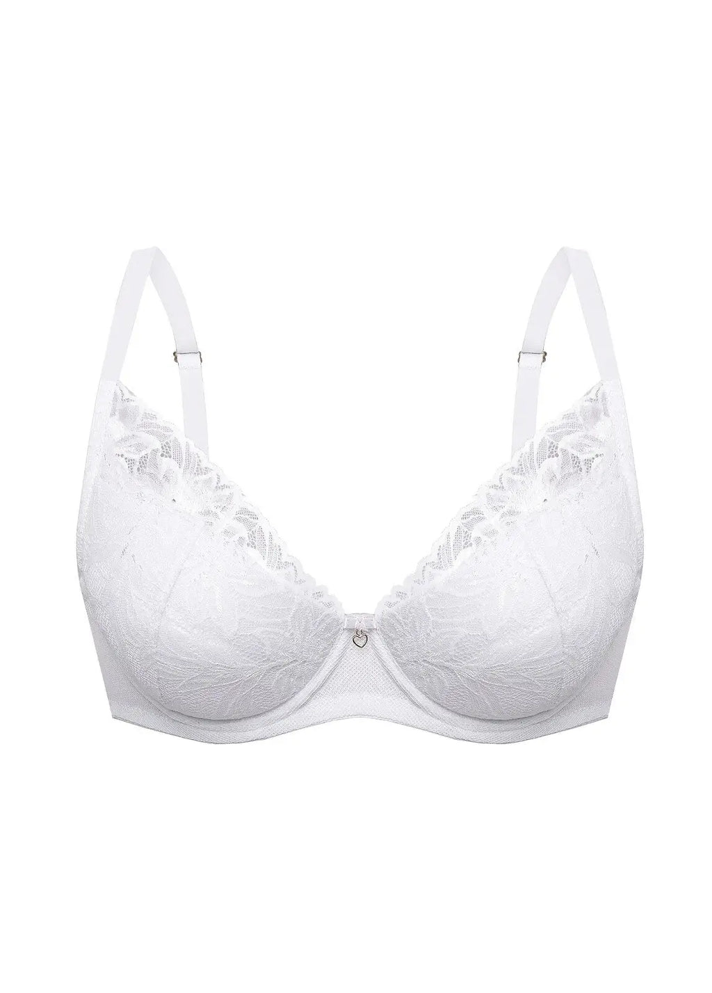 Reggiseno push-up in pizzo - laura - bianco