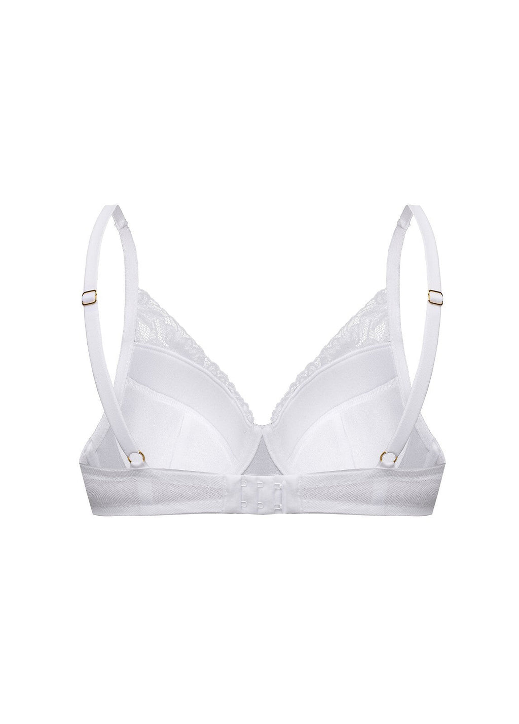 Reggiseno push-up in pizzo - laura - bianco