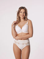 Reggiseno push-up in pizzo - laura - bianco