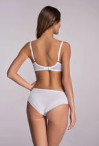 Reggiseno semi imbottito in microfibra e pizzo - mary jane