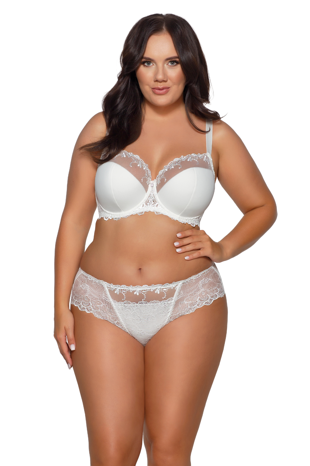 Reggiseno semi soft con ferretto evangeline bianco