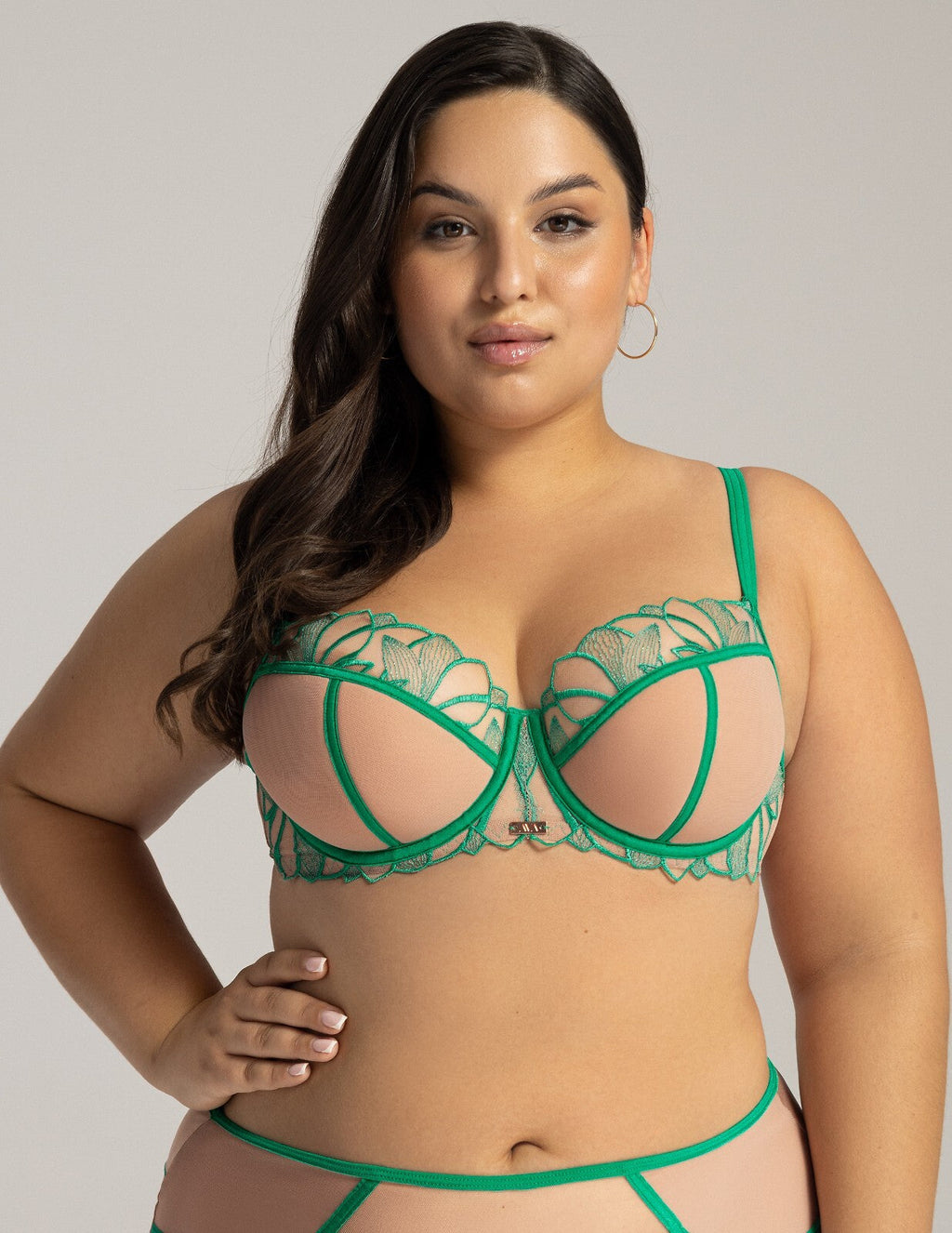 Reggiseno semi soft con ferretto - emerald green - 2160