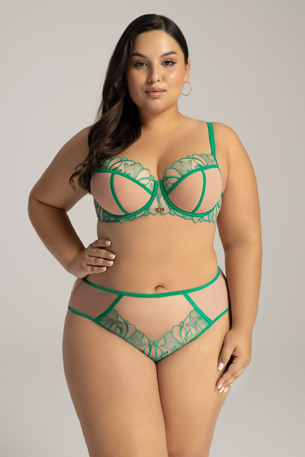 Reggiseno semi soft con ferretto - emerald green - 2160