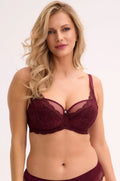 Reggiseno semi soft con ferretto - veronika - bordeaux