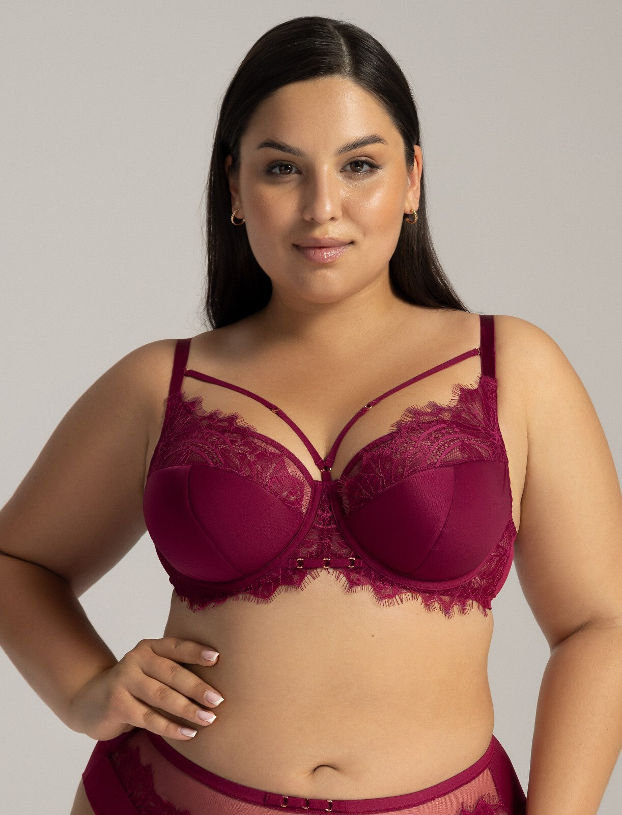 Reggiseno semi soft in pizzo chianti