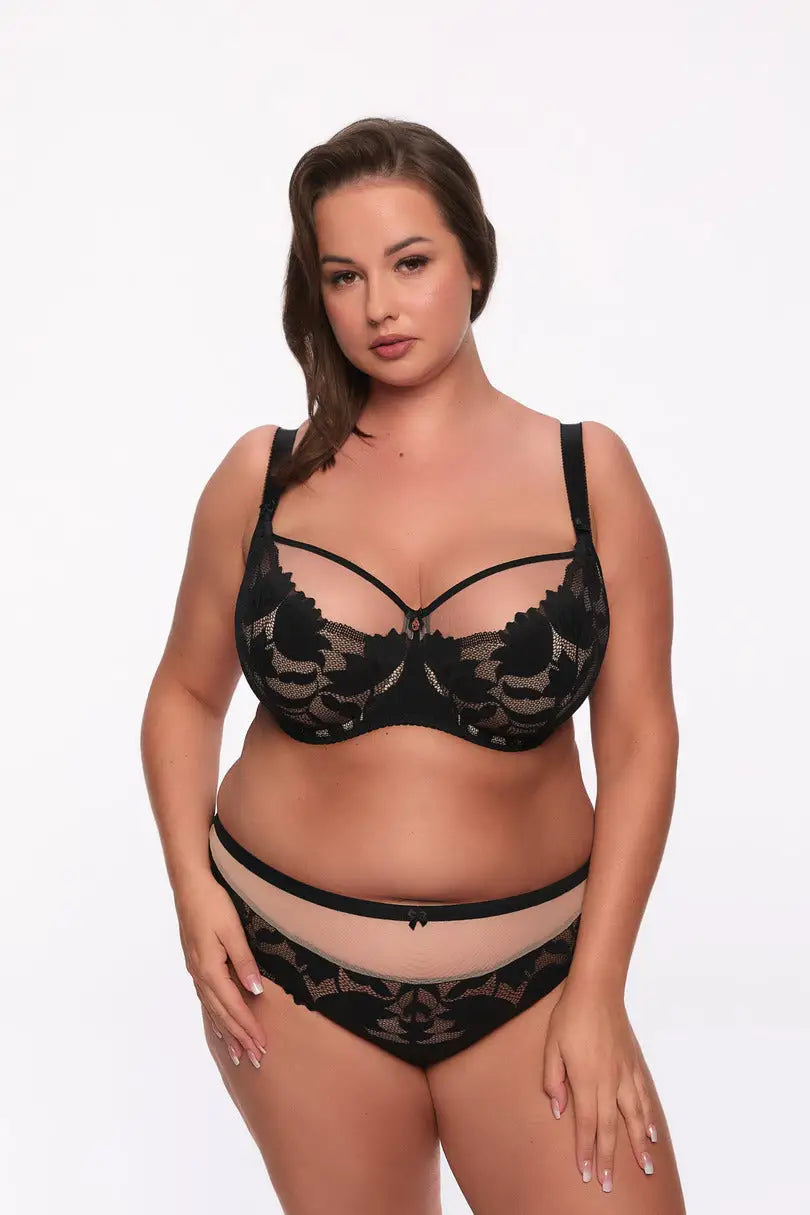 Reggiseno semi-soft maxi con ferretto - venere - nero